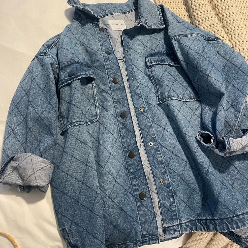 Oversized denim jacket